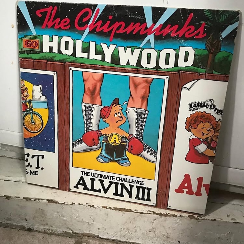 1982 The C H I P M U N K S go H O L L Y W O O D vinyl record